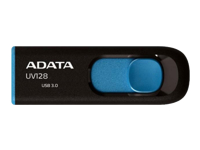 Memory cards ADATA  ADATA 64GB USB Stick UV128 USB3.0 Black