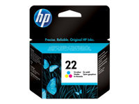 Printer accessories HP  HP 22 original ink cartridge tri-colour standard capacity 5ml 165 pages 1-pack 
