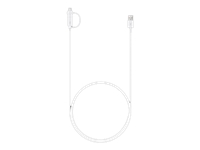 Kabelis Samsung  USB Typ-C Cable with Micro USB adapter White