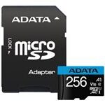 Atmiņas kartes ADATA  ADATA 256GB Micro SDXC V10 100MB/s + ad.