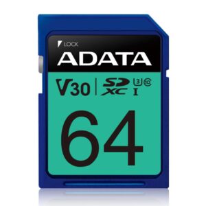 Other Computer Accessory ADATA  MEMORY SDXC 64GB V30/ASDX64GUI3V30S-R 