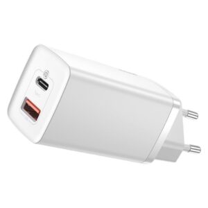 Adapteris Baseus  MOBILE CHARGER WALL 65W / WHITE CCGAN2L-B02