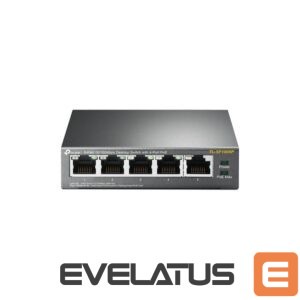 Jungikliai TP-Link  Switch||Desktop/pedestal|5x10Base-T / 100Base-TX|PoE ports 4|TL-SF1005P 