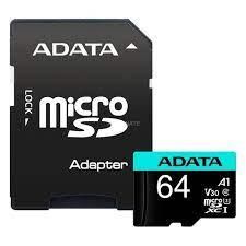 Other Computer Accessory ADATA  MEMORY MICRO SDXC 64GB W/ADAP./AUSDX64GUI3V30SA2-RA1 