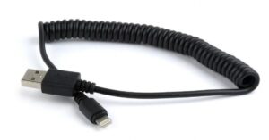 Cable Gembird  CABLE LIGHTNING TO USB2 1.5M/SPIRAL CC-LMAM-1.5M 