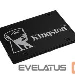Kõvaketas SSD Kingston  SSD||KC600|512GB|SATA 3.0|TLC|Write speed 520 MBytes/sec|Read speed 550 MBytes/sec|2,5"|TBW 300 TB|MTBF 1000000 hours|SKC600/512G 