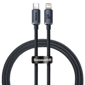 Kabelis Baseus  CABLE LIGHTNING TO USB 1.2M/BLACK CAJY000201