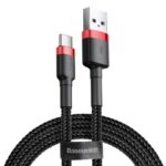 Kabelis Baseus  CABLE USB TO USB-C 1M/RED/BLACK CATKLF-B91 