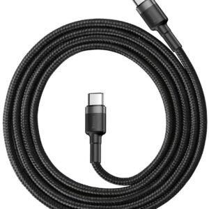 Kabelis Baseus  CABLE USB-C TO USB-C 1M/GRAY/BLACK CATKLF-GG1