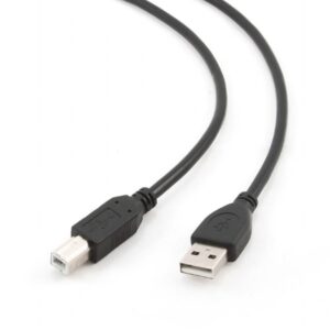 Cable Gembird  CABLE USB2 AM-BM 3M/BLACK CCP-USB2-AMBM-10 