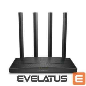 Rūteris TP-Link  Wireless Router||Wireless Router|1200 Mbps|Wi-Fi 5|1 WAN|4x10/100/1000M|Number of antennas 4|ARCHERC6V4 