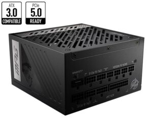 Toiteplokk MSI  Power Supply||1000 Watts|Efficiency 80 PLUS GOLD|PFC Active|MPGA1000GPCIE5 
