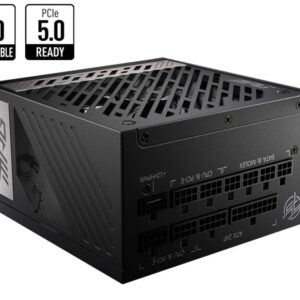 Toiteplokk MSI  Power Supply||1000 Watts|Efficiency 80 PLUS GOLD|PFC Active|MPGA1000GPCIE5 
