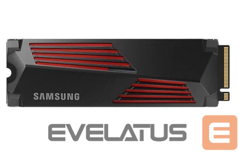 Cietais disks SSD Samsung SSD||990 PRO with Heatsink|2TB|M.2|PCIE|NVMe|MLC|Write speed 6900 MBytes/sec|Read speed 7450 MBytes/sec|2.3mm|TBW 1200 TB|MTBF 1500000 hours|MZ-V9P2T0CW