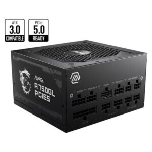 Toiteplokk MSI  Power Supply||750 Watts|Efficiency 80 PLUS GOLD|PFC Active|MAGA750GLPCIE5 