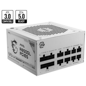 Toiteplokk MSI  Power Supply||850 Watts|Efficiency 80 PLUS GOLD|PFC Active|MAGA850GLPCIE5WHITE 