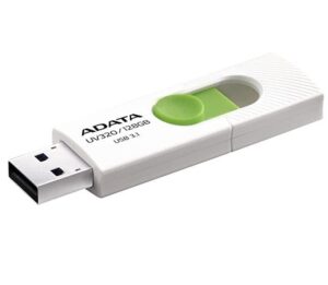 Mälupulk ADATA  MEMORY DRIVE FLASH USB3 128GB/WHITE AUV320-128G-RWHGN 