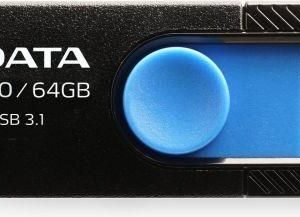 Flash drive ADATA  MEMORY DRIVE FLASH USB3.1 64GB/BLACK AUV320-64G-RBKBL 