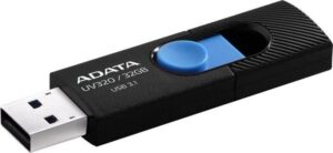 Zibatmiņa ADATA  MEMORY DRIVE FLASH USB3.1 32GB/BLACK AUV320-32G-RBKBL 