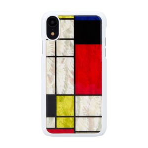 Maciņi Ikins Apple SmartPhone case iPhone XR mondrian white 