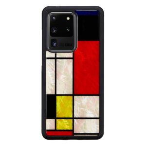 Maciņi Ikins Samsung case for Samsung Galaxy S20 Ultra mondrian black 