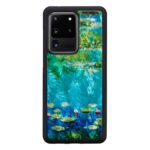 Cases Ikins Samsung case for Samsung Galaxy S20 Ultra water lilies black 