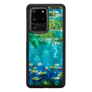 Maciņi Ikins Samsung case for Samsung Galaxy S20 Ultra water lilies black 