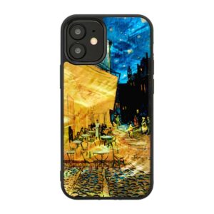 Maciņi Ikins Apple case for Apple iPhone 12 mini cafe terrace black 