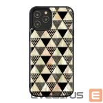 Dėklai Ikins Apple case for Apple iPhone 12/12 Pro pyramid black 