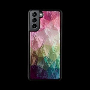 Maciņi Ikins  case for Samsung Galaxy S21+ water flower black 