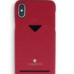 Cases VixFox Apple Card Slot Back Shell for Iphone X/XS ruby red 