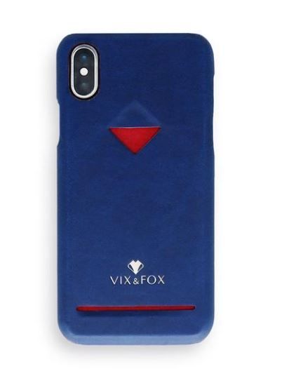 Maciņi VixFox Apple Card Slot Back Shell for Iphone XSMAX navy blue