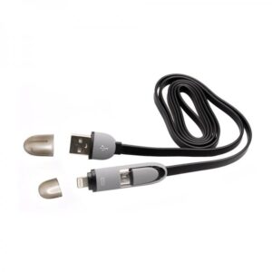 Laadijad ja juhtmed Sbox  USB->Micro USB+IPH.5 M/M 1M black 2IN1B 
