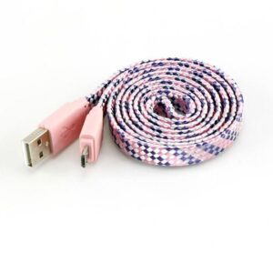 Lādēšanas ierīces un kabeļi Sbox  USB->Micro USB 2.0 M/M 1m colorfull blister rose USB-103CF-P 