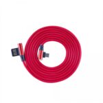 Cables and wires Sbox  USB->Micro USB 90 M/M 1.5m USB-MICRO-90R strawberry red 