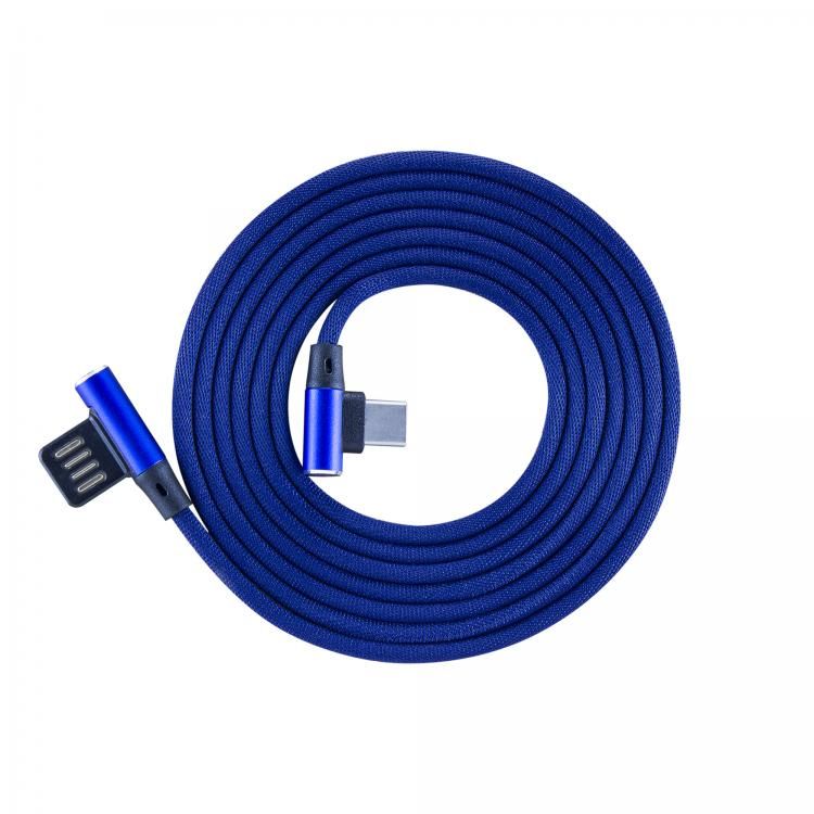 Cable Sbox USB->Type-C 90 m/m 1.5m USB-TYPEC-90BL blue