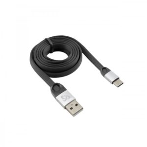 Cables and wires Sbox  USB 2.0-Type-C/2.4A black/silver 1.5M 