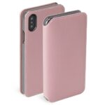 Knygos tipo dėklas dėklai Krusell Apple Pixbo 4 Card SlimWallet Apple iPhone XS Max rose 