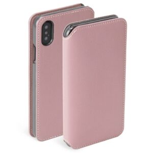 Knygos tipo dėklas dėklai Krusell Apple Pixbo 4 Card SlimWallet Apple iPhone XS Max rose 