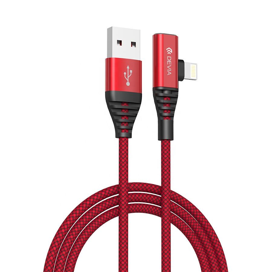 Laadijad ja juhtmed Devia Strom Series 2in1 Cable (1.2M) red