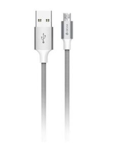 Įkrovikliai ir kabeliai Devia  Pheez Series Cable for Micro USB (5V 2.4A, 2M) grey 