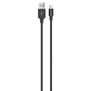 Laadijad ja juhtmed Devia  Pheez Series Cable for Micro USB (5V 2.4A,1M) black