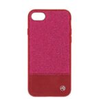 Aizmugurējais vāciņš Tellur Apple Cover Synthetic Leather Glitter II for iPhone 8 pink 