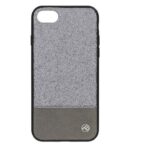 Cases Tellur Apple Cover Synthetic Leather Glitter II for iPhone 8 silver 