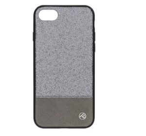 Ümbrised Tellur Apple Cover Synthetic Leather Glitter II for iPhone 8 silver 