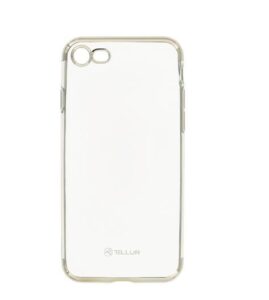 Cases Tellur Apple Cover Silicone Electroplated for iPhone 8 silver 