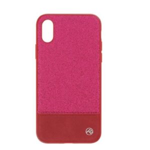 Maciņi Tellur Apple Cover Synthetic Leather Glitter II for iPhone X/XS pink 