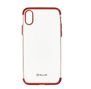 Cases Tellur Apple Cover Silicone Electroplated for iPhone X/XS red 