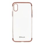 Dėklai Tellur Apple Cover Silicone Electroplated for iPhone X/XS rose gold 