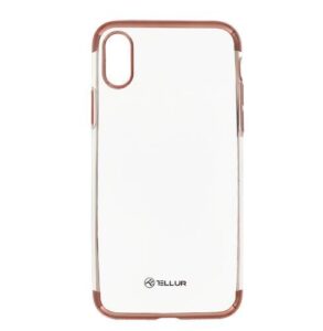 Cases Tellur Apple Cover Silicone Electroplated for iPhone X/XS rose gold 